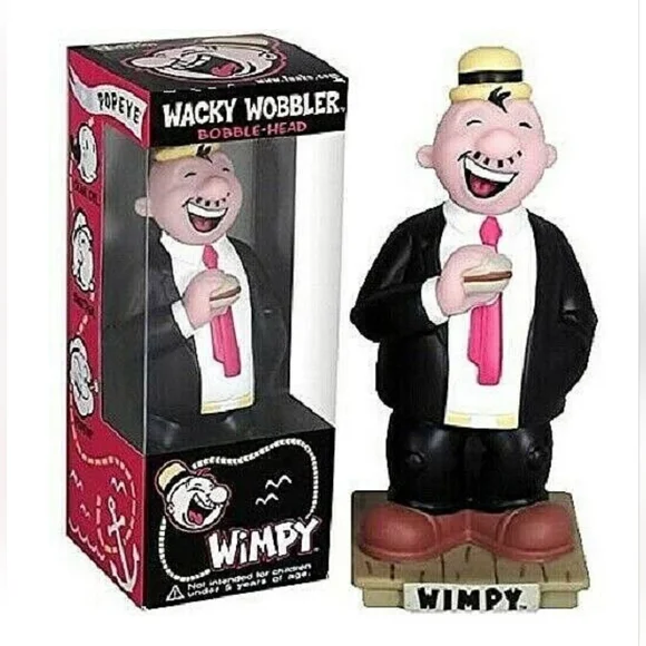 Collectible Wacky Wobbler Bobblehead by Funko WIMPY - Picture 11 of 14